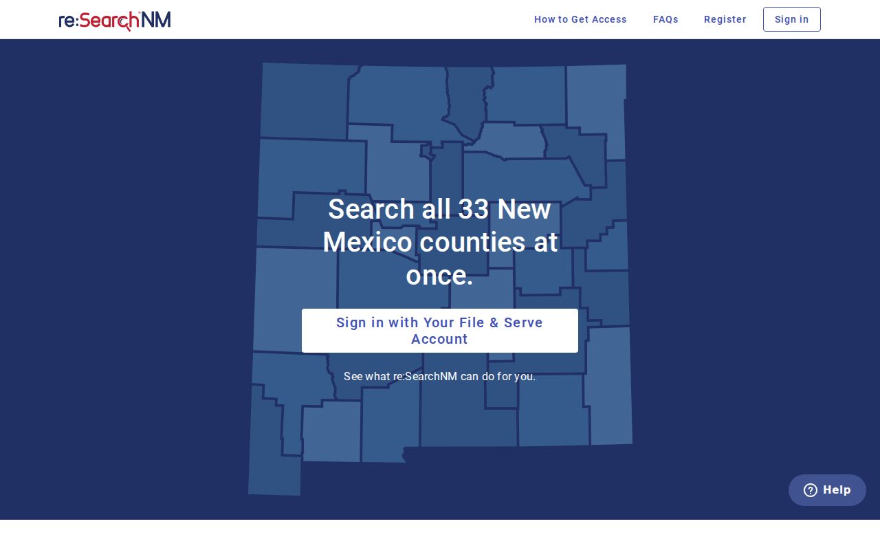 San Miguel County case search re:SearchNM registered portal