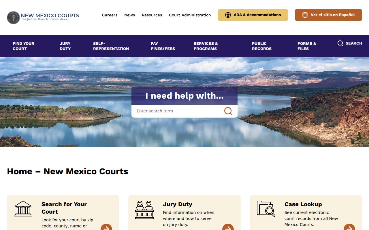 San Miguel County court docket New Mexico Courts official access page