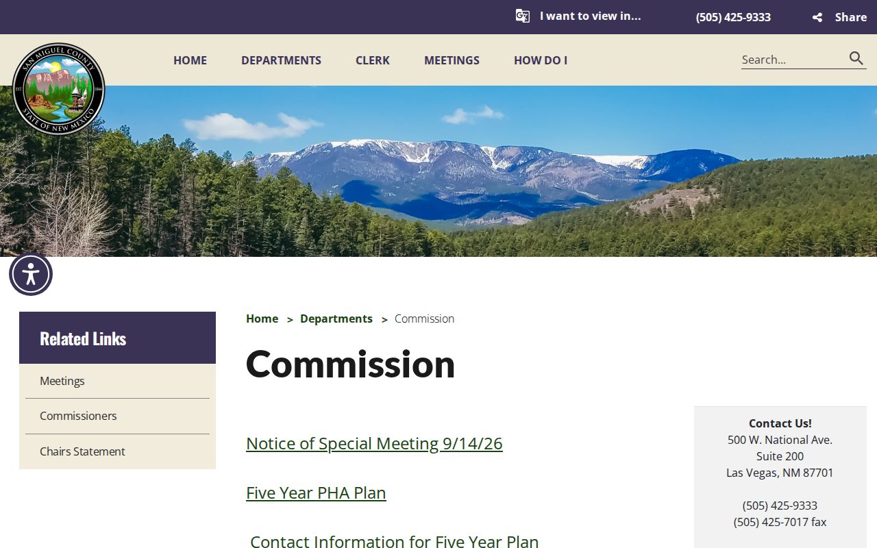 San Miguel County court docket San Miguel County Commission official page