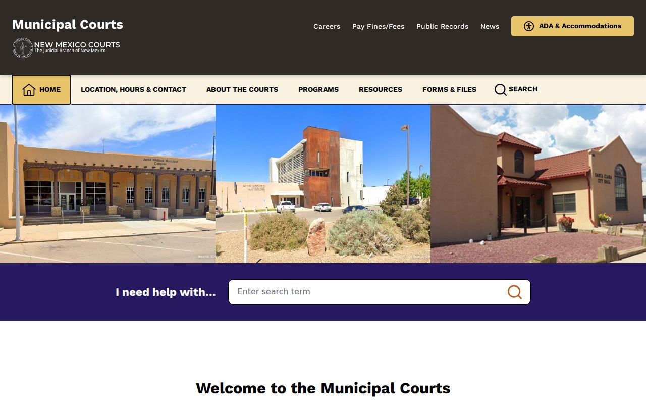 Las Vegas court docket New Mexico municipal courts overview