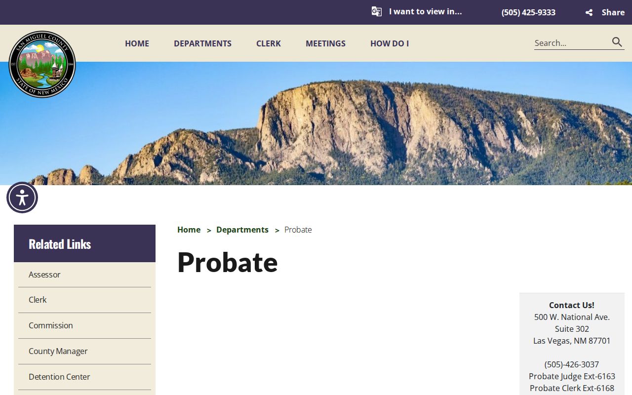 Pecos court docket San Miguel County Probate office